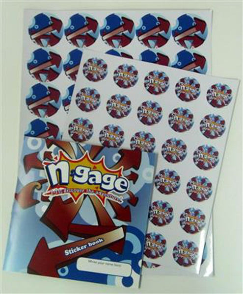 N:Gage Sticker Book and Stickers for Juniors