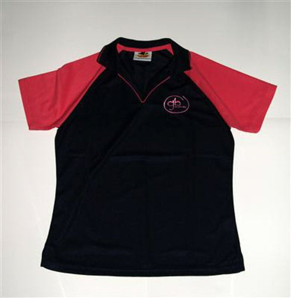 Leader's Navy and Fuchsia Polo Shirt